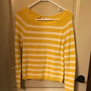 Yellow knit sweater